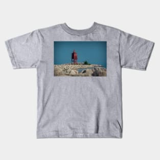 Racine Breakwater Lighthouse Kids T-Shirt